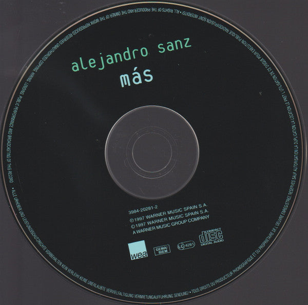 Alejandro Sanz : Más (CD, Album)