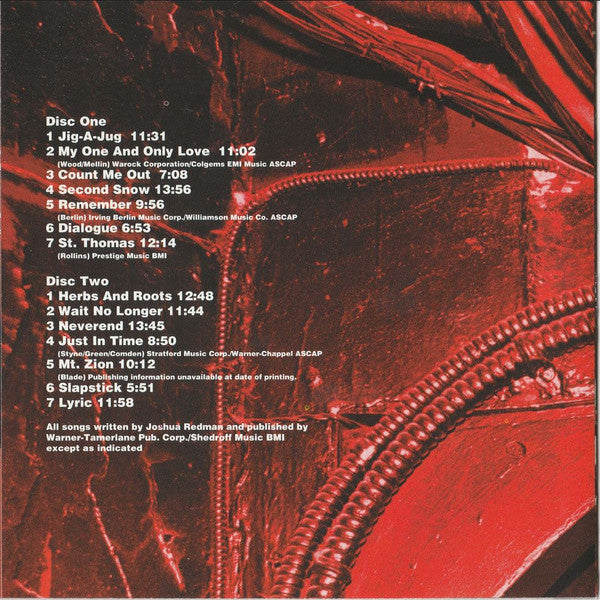 Joshua Redman Quartet : Spirit Of The Moment - Live At The Village Vanguard (2xCD, Album)