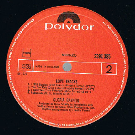 Gloria Gaynor : Love Tracks (LP, Album)