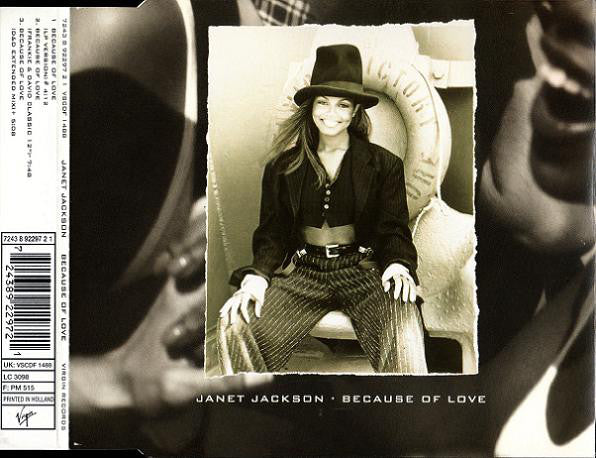 Janet Jackson : Because Of Love (CD, Maxi)