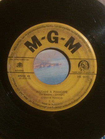 Connie Francis : Chitarra Romana / Aiutami A Piangere (7")