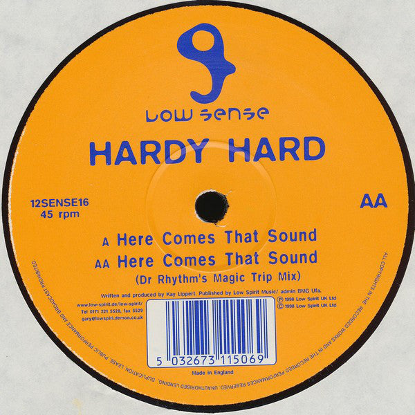 Hardy Hard : Here Comes That Sound (12")