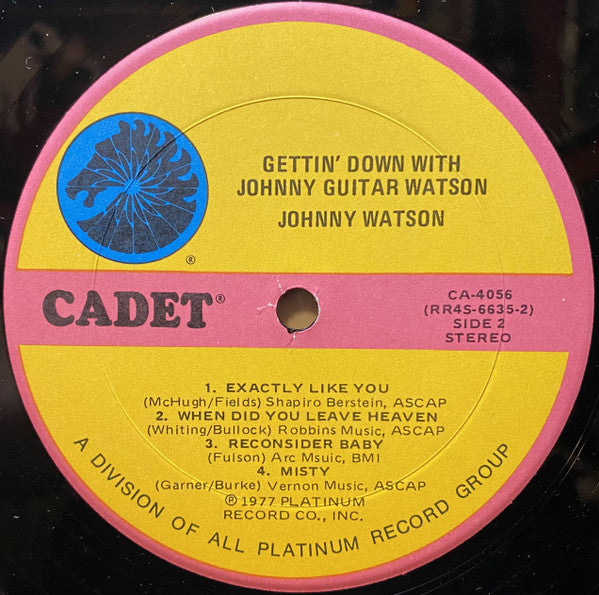 Johnny Guitar Watson : Gettin' Down With (LP, Album, RE, Kee)