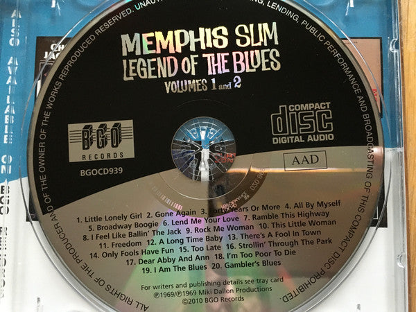 Memphis Slim : Legend Of The Blues Volumes 1 and 2 (CD, Comp, RE, RM)