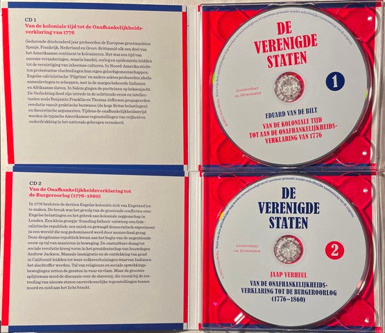 Eduard Van De Bilt, Jaap Verheul, Frans Verhagen, Maarten van Rossem : De Verenigde Staten - Van Columbus Tot Obama (4xCD + Box)
