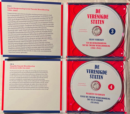 Eduard Van De Bilt, Jaap Verheul, Frans Verhagen, Maarten van Rossem : De Verenigde Staten - Van Columbus Tot Obama (4xCD + Box)