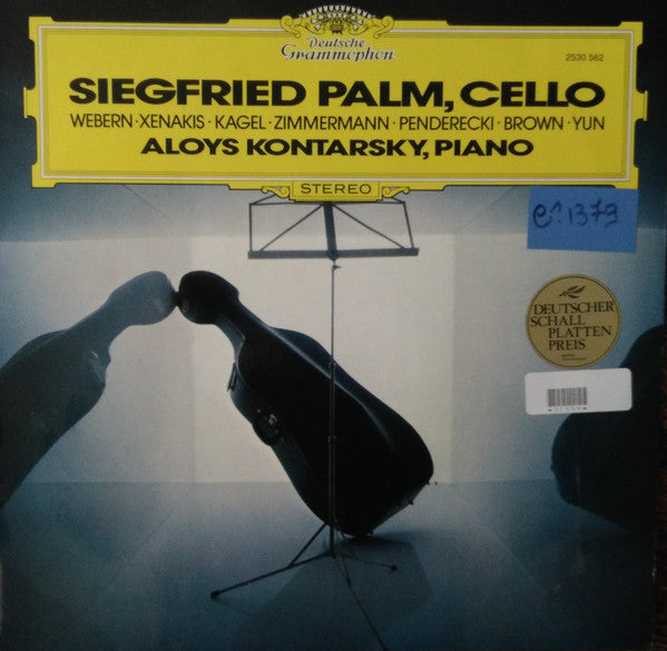 Siegfried Palm, Aloys Kontarsky - Anton Webern ∙ Iannis Xenakis ∙ Mauricio Kagel ∙ Bernd Alois Zimmermann ∙ Krzysztof Penderecki ∙ Earle Brown ∙ Isang Yun : Musik Für Violoncello (Und Klavier) (LP)