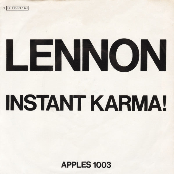 John Lennon : Instant Karma! (7", Single)