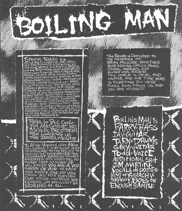 Boiling Man : Roadkill Museum (7", EP)
