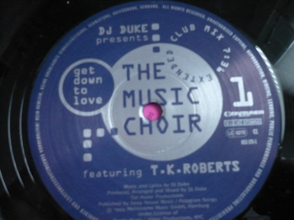 The Music Choir : Get Down To Love (12")