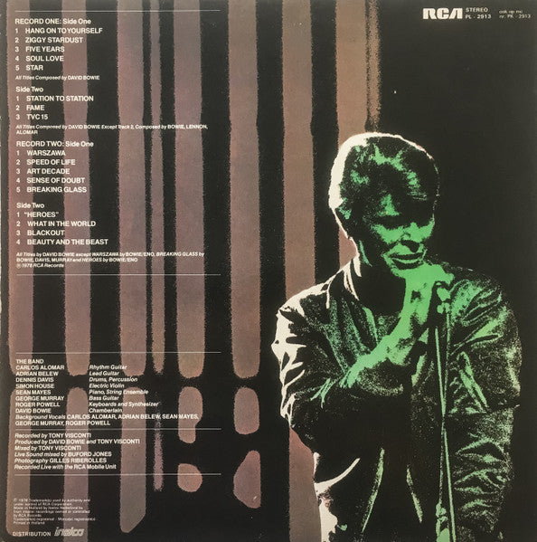 David Bowie : Stage (2xLP, Album, Blu)