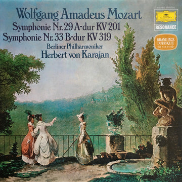 Wolfgang Amadeus Mozart, Berliner Philharmoniker, Herbert Von Karajan : Symphonie Nr.29 A-dur KV 201 / Symphonie Nr.33 B-dur KV 319 (LP, RE)