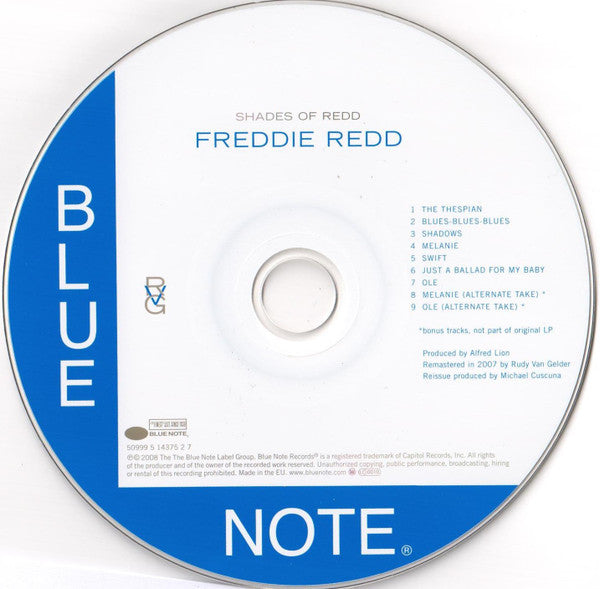 Freddie Redd Quintet : Shades Of Redd (CD, Album, RE, RM)