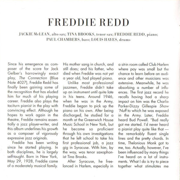 Freddie Redd Quintet : Shades Of Redd (CD, Album, RE, RM)