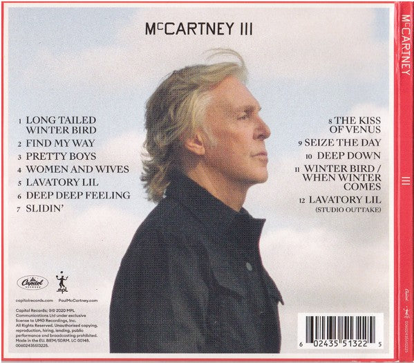 Paul McCartney : McCartney III (CD, Album, Dlx, Red)