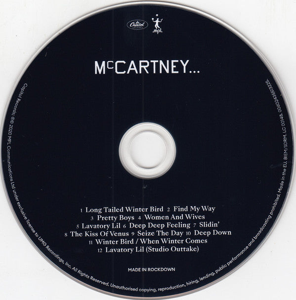 Paul McCartney : McCartney III (CD, Album, Dlx, Red)