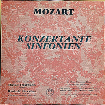 Wolfgang Amadeus Mozart : Konzertante Sinfonien (LP)