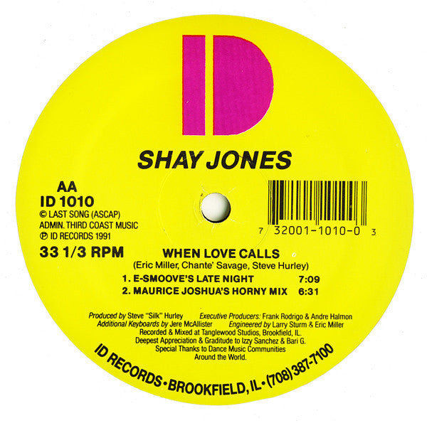 Shay Jones : When Love Calls (12")