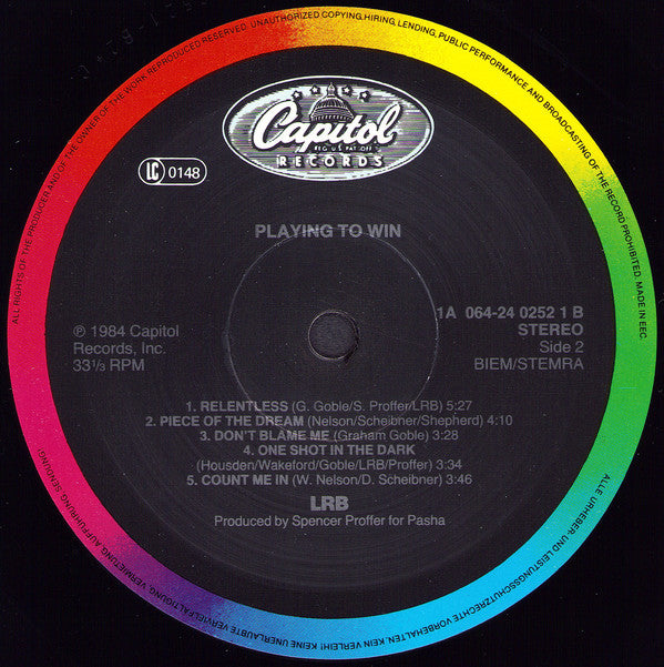 Little River Band : Playing To Win (LP, Album)