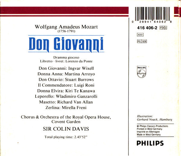 Mozart*, Sir Colin Davis : Don Giovanni (3xCD, Album, RE + Box)