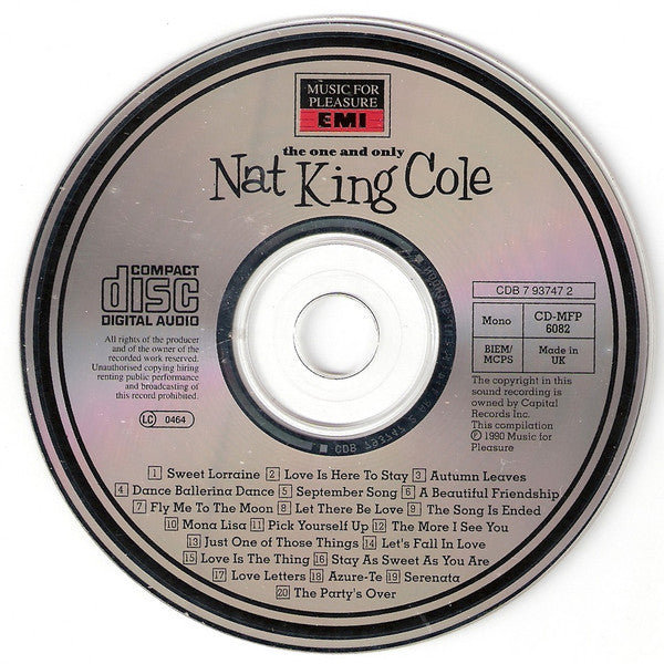 Nat King Cole : The One And Only (CD, Comp, Mono)