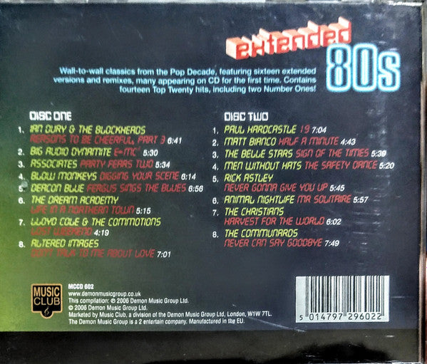 Various : Extended 80s Classic Pop 12" Singles (2xCD, Comp)