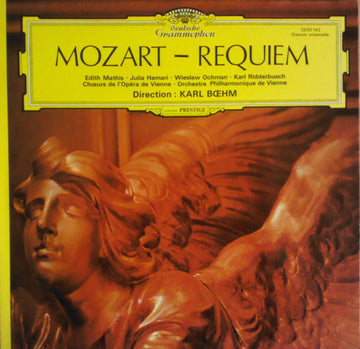 Mozart*, Karl Bœhm*, Edith Mathis, Julia Hamari, Wiesław Ochman, Karl Ridderbusch, Choeurs De L'Opéra De Vienne* & Orchestre Philharmonique De Vienne* : Requiem (LP, Album, Gat)