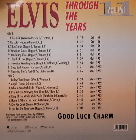 Elvis Presley : Elvis Through The Years Vol 11 - Good Luck Charm (LP, Comp)