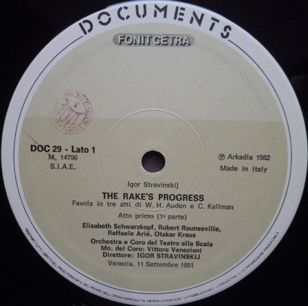 Igor Stravinskij* : The Rake's Progress (3xLP, Mono + Box)