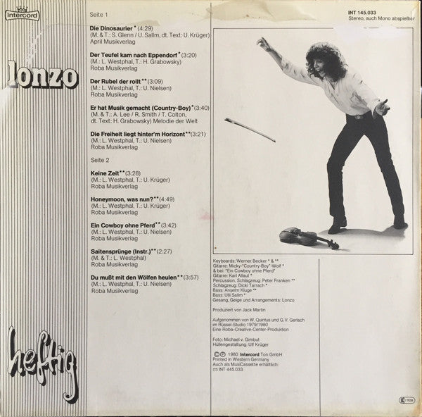 Lonzo Westphal : Heftig (LP, Album)