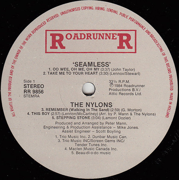 The Nylons : Seamless (LP, Album)
