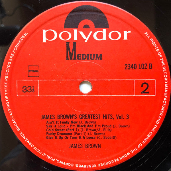 James Brown : Greatest Hits Vol.3 (LP, Comp)