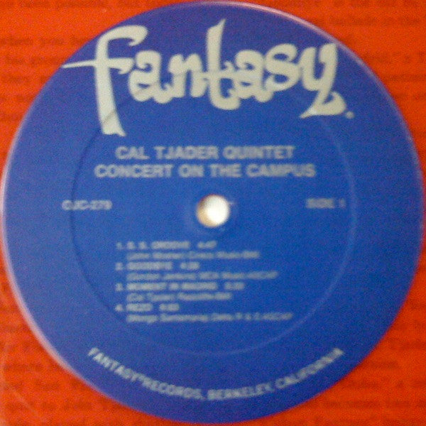 Cal Tjader Quintet : Concert On The Campus (LP, Album, RE, RM, Red)