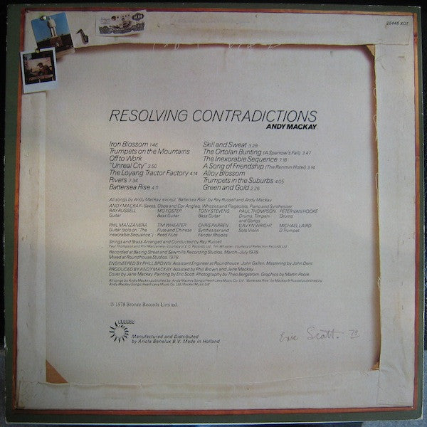 Andy Mackay : Resolving Contradictions (LP, Album)