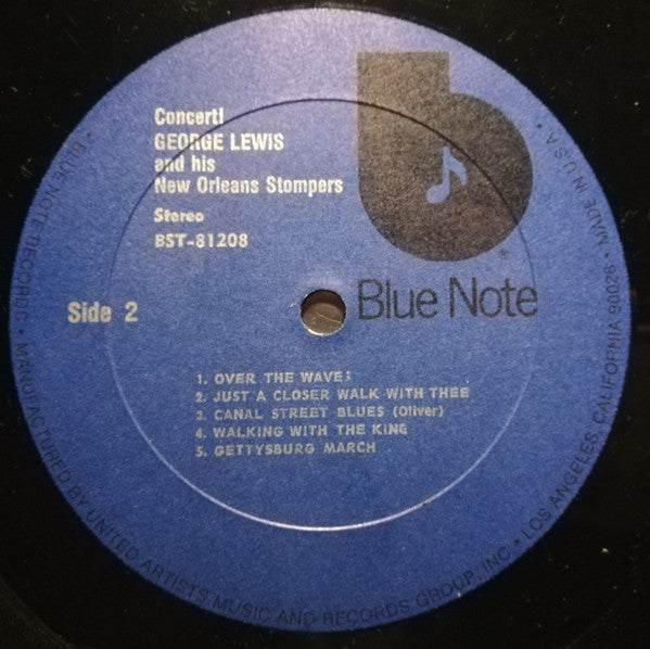 George Lewis And His New Orleans Stompers : Concert! (LP, Ele)