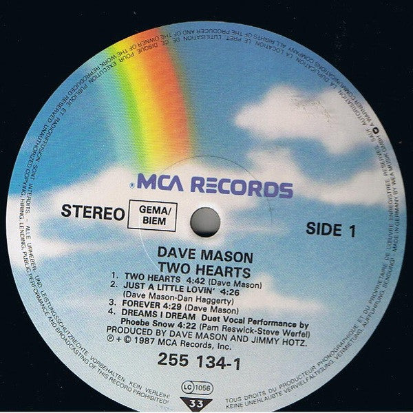 Dave Mason : Two Hearts (LP, Album)