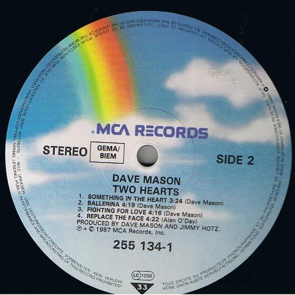 Dave Mason : Two Hearts (LP, Album)