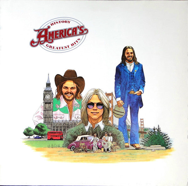 America (2) : History - America's Greatest Hits (LP, Comp, RE)