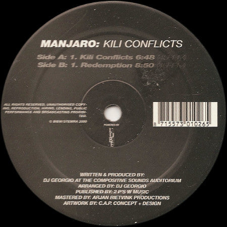 Manjaro : Kili Conflicts (12")