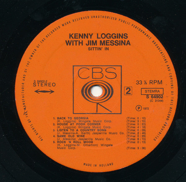 Loggins And Messina : Sittin' In (LP, Album)