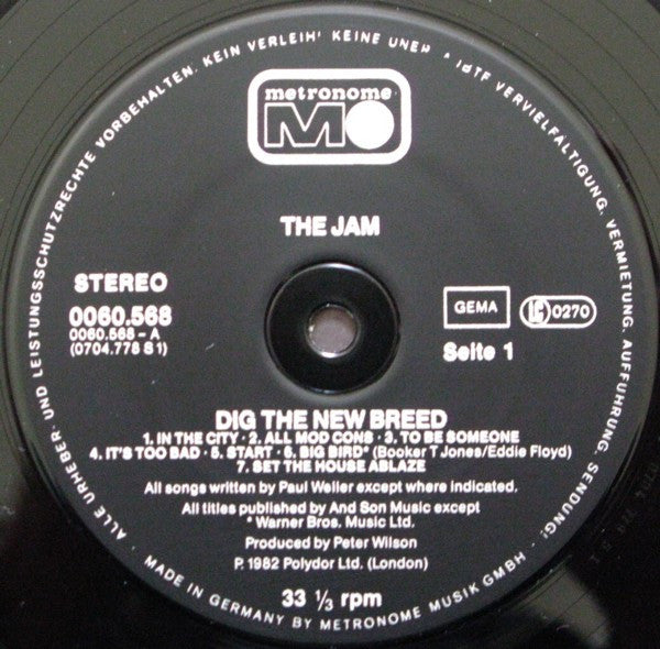 The Jam : Dig The New Breed (LP, Album)