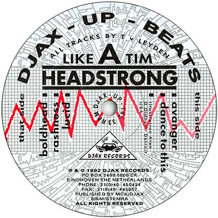 Like A Tim : Headstrong (12")