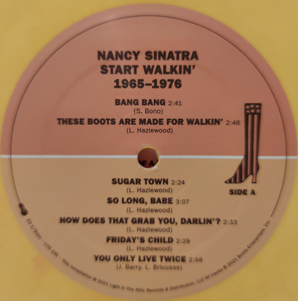 Nancy Sinatra : Start Walkin' 1965-1976 (2xLP, Comp, RM, Yel)