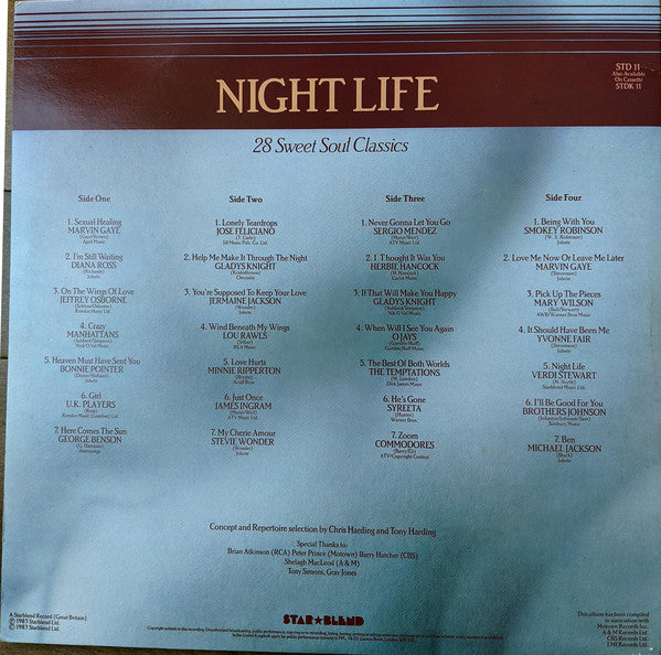 Various : Night Life (2xLP, Comp, Gat)
