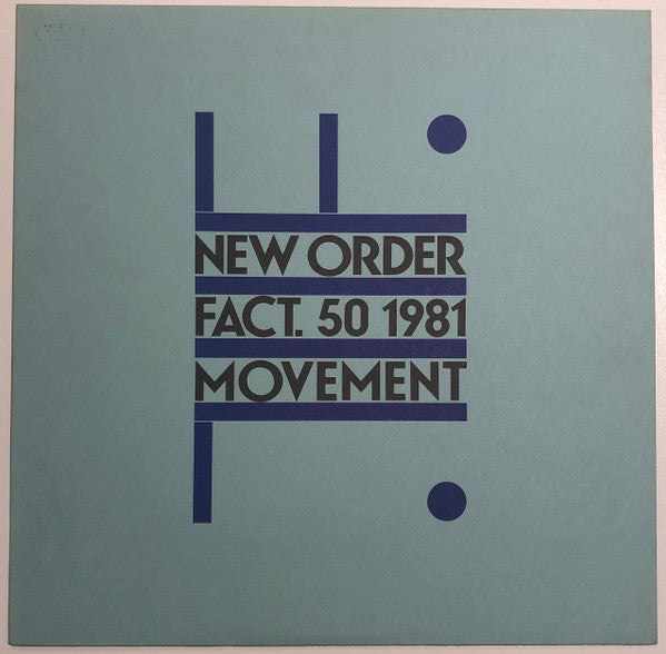 New Order : Movement (LP, Album, A2,)
