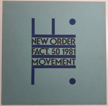 New Order : Movement (LP, Album, A2,)