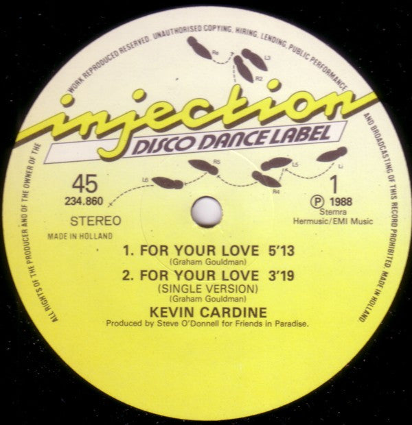 Kevin Cardine : For Your Love (12")