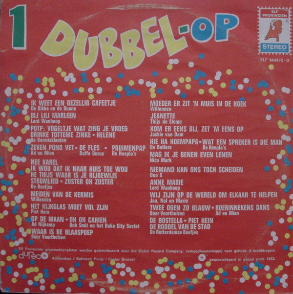 Various : Dubbel-Op 1 (LP, Comp, Mono)