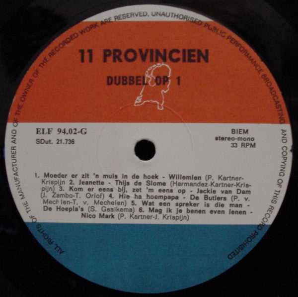 Various : Dubbel-Op 1 (LP, Comp, Mono)
