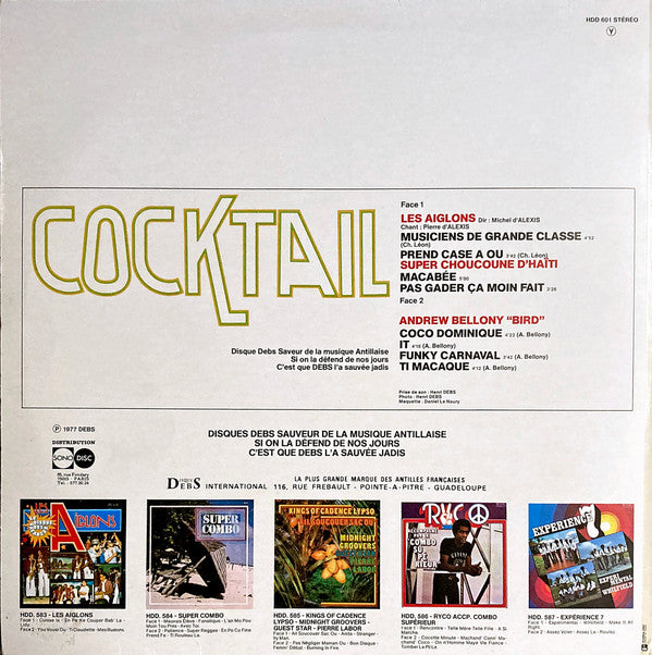Les Aiglons, Super Choucoune, Andrew Bellony : Cocktail (LP, Comp)